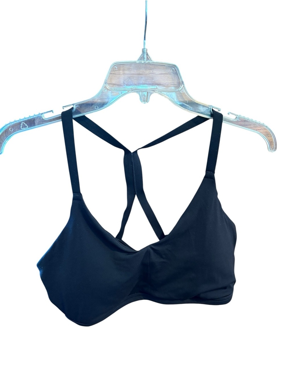 AERIE Offline Real Me Recharge Least Support Sports Bra Black Size XL